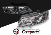 Crystal LED DRL Projector Head Lights For Holden Commodore VY Sedan Wagon Ute