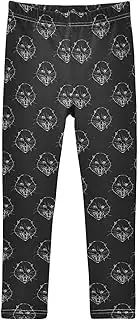 [Joisal] Cool Otter Black Girl Pants, Suitable for Jazz Leggings for Girls Dance, Girls Slim Leggings, 4-10T
