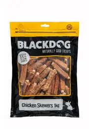 Black Dog Chicken Skewers Dog Treats 10pk