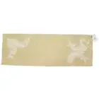April Cornell Home Collection Table Runner Scarf Green White Embroidered Paisley