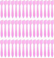 Wopanxye Pack of 50 Cosmetic Spatulas for Cream, Small Cosmetic Spatula for Cream Lotion Samples, Cosmetic Spatula, Mini Cream Spatula, Mask Scoop, Skin Care Tool Scraper