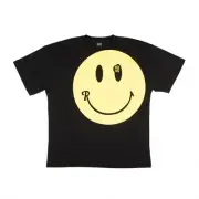 NWT RAF SIMONS Black X Smiley Print Big Fit T-Shirt Size XS