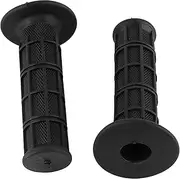 Motorcycle Hand Grips, 7/8in Universal Motocross Handlebar AntiSlip Silicone Bar End Hand Grips for Offroad Dirt Bike(Black)