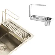 Stainless Steel Storage Rack Holder Expandable Sink Caddy Organizer