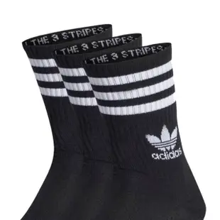 【adidas 愛迪達】CREW SOCK 3STR 三雙 運動襪 休閒襪 長襪 男女 - IL5022