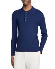Sandro Ribbed Polo Shirt
