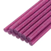 12pcs Mini Hot Glue Sticks for Glue Gun 0.27-inch x 8-inch Glitter Rose Red