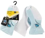 Cronulla Sharks Official NRL Baby Infant Non-Slip Crew Team Colours Socks 2 pk
