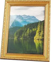 Vintage a4 Gold Frame - Ornate Gold Picture Frame for a4 Photos and Artwork, Ideal for Wall Displays and Tabletop Uses, Elegant European Style, Perfect for Home Decor and Gallery Exhibit