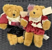 NWT Russ Berrie Bears From the Past “Romeo” & “Juliet” Teddy Bear Plush Set