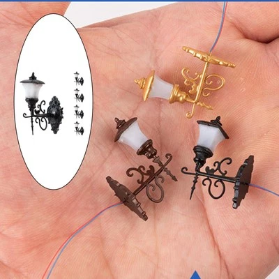 5 Pack of 1:87 3V Wall Lights HO Scale Model MiNIAture