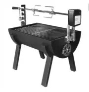 Jumbuck Small Novo Battery Spit Roaster with Rotisserie 890mm x 420mm Charcoal