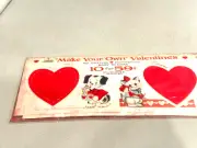 1950s Mid Century Gibson Valentine's Day Card Package Unopened Cowboy Puppy