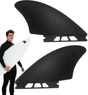 Surfboard 2 Fin Set | Flexible PVC Longboard Fins Paddleboard Surfing Fins - Wear-Resistant Paddle Board Accessories Paddle Board Accessories for Surfboard