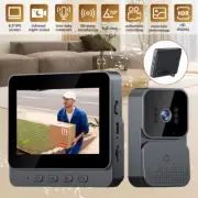 Wireless Video Door Bell 2.4G Phone Intercom System with Monitor Doorbell Camera