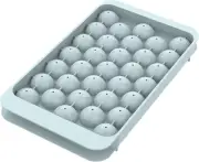 WIBIMEN Ice Cube Tray with Lid - round Ice Tray for Freezer with Lid - Ice Cube