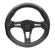NRG Innovations RST-002RCF Reinforced Steering Wheel with Sticker
