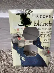 Metal Electrical Plate Electrical Outlet Printed La Revue Blanche 883C
