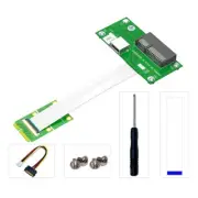 Mini PCI-E to PCI-E Express X4+USB Riser Card with High Speed FPC Cable W/ Pad