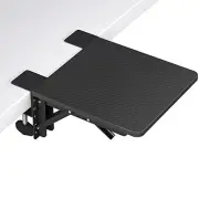 Ergonomics Desk Extender Tray, 9.5"x9.1" Table Mount Arm Wrist Rest Shelf,