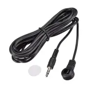 IR Infrared Receiver Extender Cable 3.5mm Jack 9.8FT Long Black Flat Head