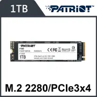 在飛比找momo購物網優惠-【PATRiOT 博帝】P300 M.2 2280 PCIe