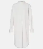 [Dries Van Noten] Dries Van Noten Cotton poplin minidress AU 10 white