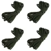 4X 7 Rope Paracord Parachute Rope Camping Survival Color: Army5532