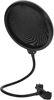 CATIEBYE Gaming Mic Shield Microphone Filter Mask Easy Install Pop Filter for Singers