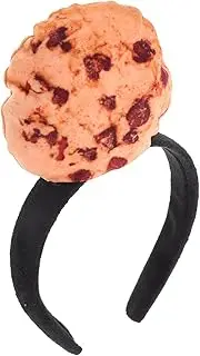 [BESTYASH] Cartoon Cookie Plush Headband for Parties Soft Comfortable Cookie Cosplay Hair Accessory Fun Headband for Women for Celebrations