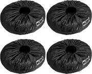 Tire Covers | Waterproof Set of 4 Trailer Tire Cover - Sun Rain Snow Protector, Dustproof Portable Tyre Storage Bag for Motorhome Boat Trail