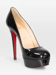 Black Patent Platform Pumps
