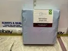 Mainstays Microfiber 4 pc Sheet Set Queen light blue FLAT FITTED PILLOW BEDDING