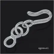 Sterling Silver Hook & Eye Fish Clasp #97226