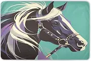 Cute Horse Sea Green Extra Large Resuable Potty Training Pad Water Resistant Diaper Changing Mat Portable Pad Liner for Baby Toddler Children 52" L x 34" W