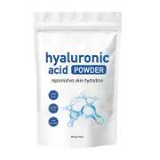 unbrand Hyaluronic Acid Serum Powder, 100g, Low Molecular Weight, Skin Hydration & Moisturizing Plumping, Micro Ingredients Water Soluble Hyaluroni...