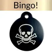 Custom Engraved Dog Tags Personalized Dog Collar Pet Tags Engraved ID TAG PIRATE