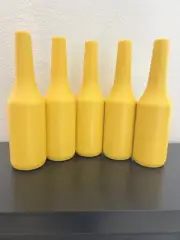 Flair Bottle Bartender Practice Bottles Set, 5pcs Flair Bartending Kit. Yellow.