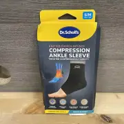 Dr. Scholl's Knitted Copper Infused Compression Ankle Sleeve Size S/M New