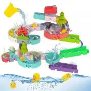 62 PCS Toddler Bath Toys for Kids, Fun Duck Slide Baths Toy, DIY Baby Shower ...