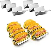 Stainless Steel Taco Holder Stand&Taco Racks with Handles Taco Tray Plates,Premium Taco Stands,Taco Shell Holder Stand Taco Accessories for Party Restaurant and Home Use