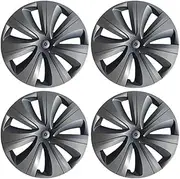 4PCS Hub Cap Replacement Compatible for Tesla Model Y 19-Inch Wheel Cap Automobile Hubcap Full Rim Cover Accessories 2018-2024(Gun Grey)