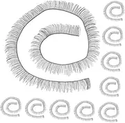 Abaodam 20Pcs Doll Eyelashes DIY Simulated False Eyelashes for Dolls Safe Pa Material Decorative Eyelashes for Crafting for Doll Dress Up and Creative Projects