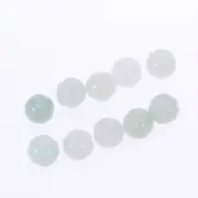 10 PCS White Jade Pink Beads Jadeite DIY Jewelry Lotus Flower Shape