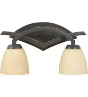 Craftmade Viewpoint 2-Light 16-in Oiled Bronze Gilded Vanity Light