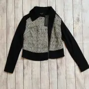 NWT Rachel Zoe for A Pea in the Pod Maternity Tweed Moto Jacket SMALL