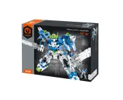941pc iM.Master Mecha Model Building Blocks Kids DIY Assemble Toy Kit Blue 6y+