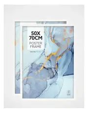[Cooper & Co] Poster Photo Frames Set of 2 50x70cm in White