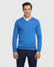 V-Neck Pure Merino Wool Pullover