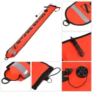 (Red)4FT High Visibility Inflatable Scuba Diving SMB Signal Marker. WT